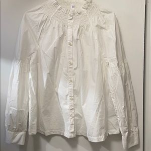 White peasant blouse